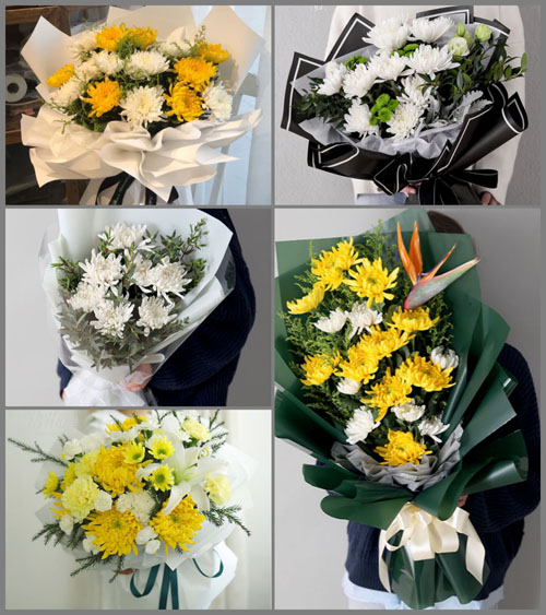 贵州毕节市七星关区田坝桥镇店子上村白事花束代送
